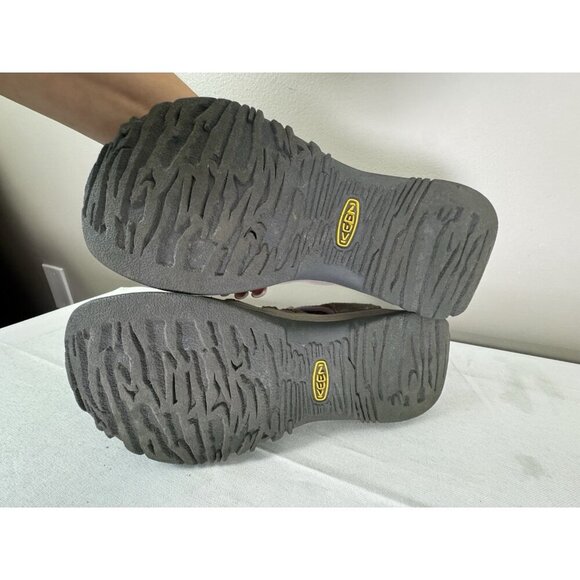 KEEN 9 Womens Whisper Gray Purple Waterproof Sport Sandals Hiking Trail Gorpcore - Picture 12 of 16